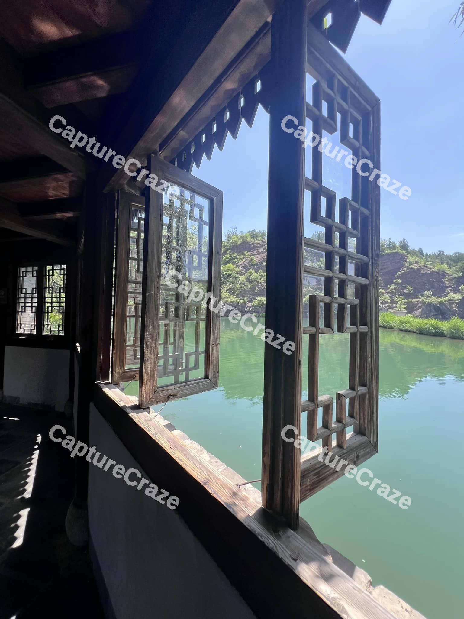 Window view of a Lake